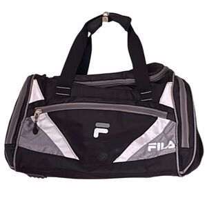 Fila Black and Gray Duffel Bag